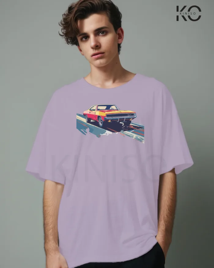 Car themed printed t-shirts with low ride design for men - Image 7